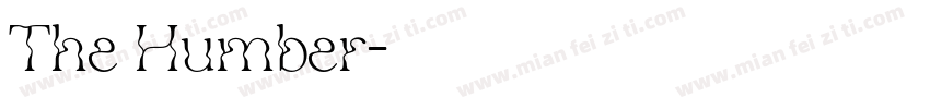 The Humber字体转换